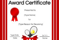 Certificate Template Image Seven Things You Won'T Miss Out Regarding Tennis Certificate Template Free
