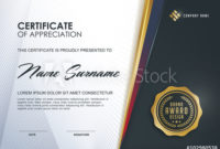 Certificate Template With Luxury And Modern Pattern Intended For Amazing Qualification Certificate Template