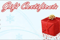 Certificate Templates: 20 Christmas Gift Certificate Regarding New Christmas Gift Certificate Template Free