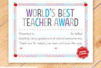 Certificate Templates: Best Teacher Certificate Templates Inside Simple Best Teacher Certificate Templates