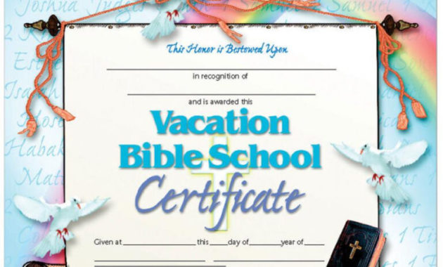 Certificates Of Completion For Kids Calep.midnightpig.co Intended For Free Vbs Certificate Templates