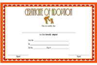 Child Adoption Certificate Template Editable [10+ Best For Stuffed Animal Adoption Certificate Editable Templates