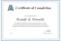 Course Completion Certificate Format Word Calep For Training Certificate Template Word Format