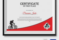 Cycling Certificate 5+ Word, Psd Format Download | Free Inside First Place Award Certificate Template