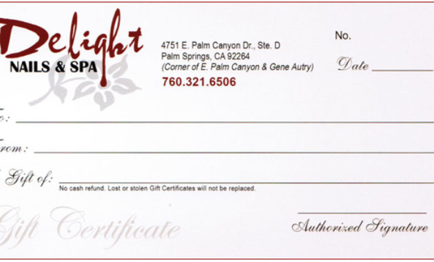 Delight Nails &amp; Spa Within Nail Salon Gift Certificate