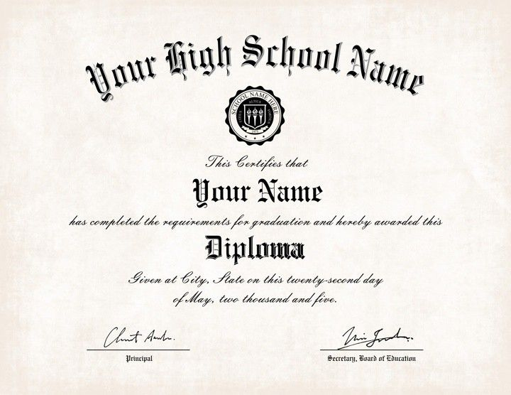 Diploma Style 1 In Free Printable High School Diploma Within Fake Diploma Certificate Template