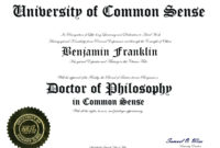 Doctorate Certificate Template Great Sample Templates Regarding Fresh Doctorate Certificate Template