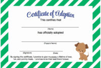 Dog Adoption Certificate Template Free Luxury Puppy Party For Stuffed Animal Adoption Certificate Template Free