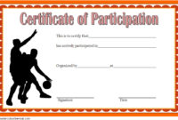 Download 7+ Basketball Participation Certificate Editable For Fascinating Basketball Gift Certificate Templates