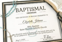 Editable Baptism Certificate Template Printable Pertaining To Awesome Baptism Certificate Template Download