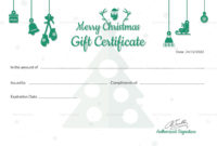 Editable Christmas Gift Certificate Template In Adobe Within Free Christmas Gift Certificate Templates