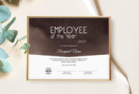 Editable Employee Of The Year Certificate Template Within Simple Employee Of The Year Certificate Template Free