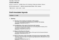 Executive Meeting Agenda Sample | Master Template Throughout Template For Board Meeting Agenda