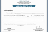 Fake Medical Certificate Template Download Within Free Australian Doctors Certificate Template