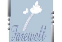 Farewell Card Template For Colleague Cards Design Templates Throughout New Farewell Certificate Template
