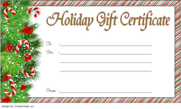 Fill In Christmas Gift Certificate Template Free 1 Inside Fillable Gift Certificate Template Free