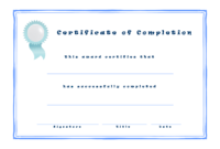 Fillable Free Printable Certificate Of Completion ~ News Word Pertaining To Certificate Of Completion Templates Editable