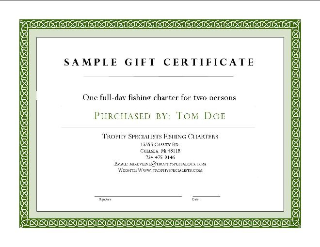 Fishing Charter Gift Certificates Within Fishing Gift Certificate Editable Templates