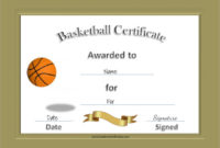 Free 20+ Sample Basketball Certificate Templates In Pdf Pertaining To Amazing Basketball Certificate Templates