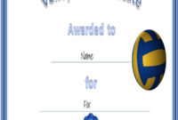Free 27+ Sports Certificates In Pdf Throughout Fantastic Volleyball Certificate Template Free