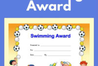 Free Award Certificate For Swimming (Primary) | Acn Latitudes Throughout Free Swimming Certificate Templates