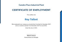 Free Certificate Of Employment Template | Template Pertaining To Awesome Sample Certificate Employment Template