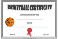 Free Editable & Printable Basketball Certificate Templates With Awesome Basketball Tournament Certificate Template