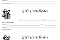 Free Gift Certificate Templates Printable Calep Within Amazing Company Gift Certificate Template
