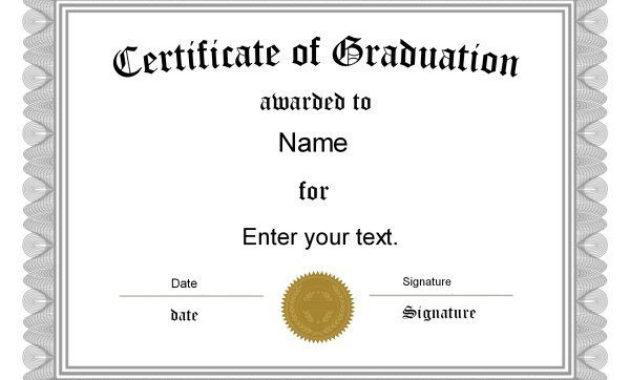 Free Graduation Certificate Templates | Customize Online Throughout 7 Free Editable Pre K Graduation Certificates Word Pdf