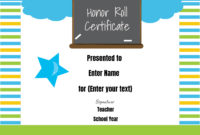 Free Honor Roll Certificate Templates Customize Online Intended For Fantastic Honor Roll Certificate Template