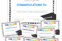 Free Pre K And Kindergarten Graduation Diplomas Pertaining To Amazing Editable Pre K Graduation Certificates