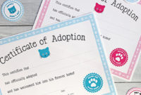 Free Printable Cat Adoption Kit | Chickabug Within Toy With Regard To Cat Birth Certificate Free Printable