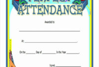 Free Printable Perfect Attendance Award Certificates Best For Awesome Printable Perfect Attendance Certificate Template