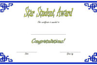 Free Star Student Certificate Template (Version 7) In 2020 Within Star Certificate Templates Free