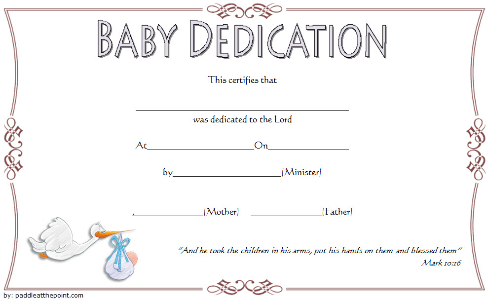 Funny Christian Baby Dedication Certificate Printable | Op For Free Printable Best Husband Certificate 7 Designs