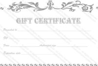 Gift Certificate Template | Gift Certificate Template In Fresh Black And White Gift Certificate Template Free