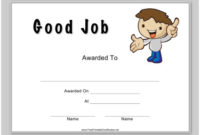 Good Job Certificate Template Download Printable Pdf In For Good Job Certificate Template