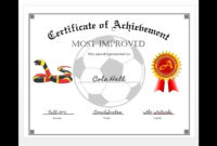 How To Easily Make A Certificate Of Achievement Award With Throughout Soccer Achievement Certificate Template