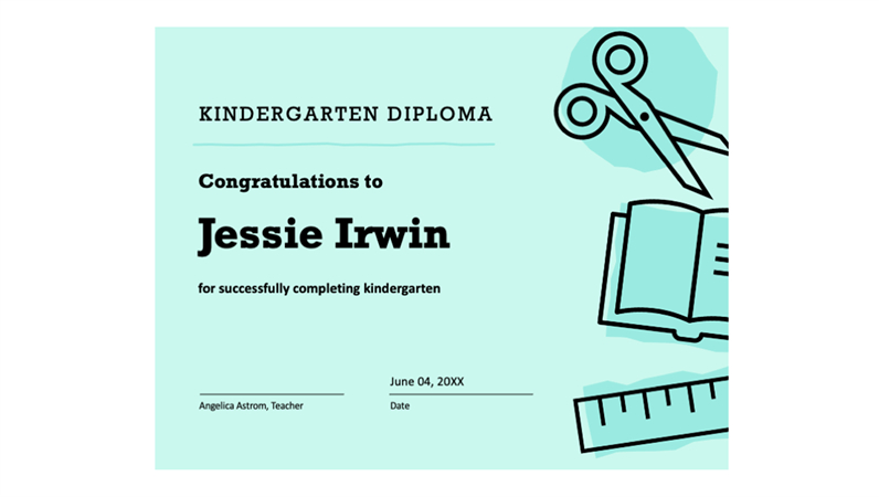 Kindergarten Diploma Certificate Regarding Amazing Editable Pre K Graduation Certificates