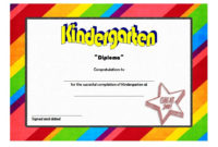 Kindergarten Diploma Certificate Templates: 10+ Designs Free Inside Simple Graduation Certificate Template Word