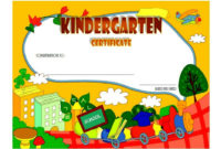 Kindergarten Diploma Certificate Templates: 10+ Designs Free Regarding Kindergarten Completion Certificate Templates