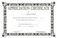Long Service Award Certificate Template 8 | Professional With Regard To Long Service Certificate Template Sample