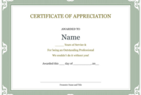 Long Service Certificate Template Sample (1 Pertaining To Long Service Award Certificate Templates