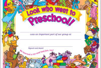 Look Who Went To Preschool! , 30 Ct T 341 | Trend Inside Pre Kindergarten Diplomas Templates Printable Free