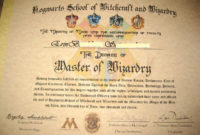 Make Your Own Harry Potter Hogwarts Diploma, Acceptance Inside Harry Potter Certificate Template