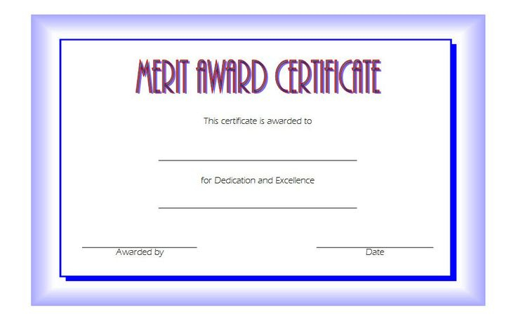 Merit Award Certificate Template 1 Free In New Merit Award Certificate Templates