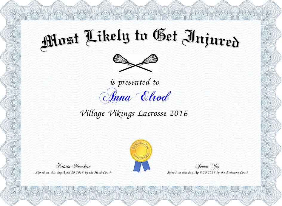 Most Likely To Awards With Regard To Simple Free Most Likely To Certificate Templates