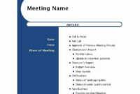 Ms Word Meeting Agenda Template Unique 51 Effective Within Microsoft Office Agenda Templates