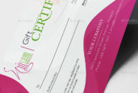 Nail Salon/ Gift Certificate And Business Card Template # In New Nail Salon Gift Certificate