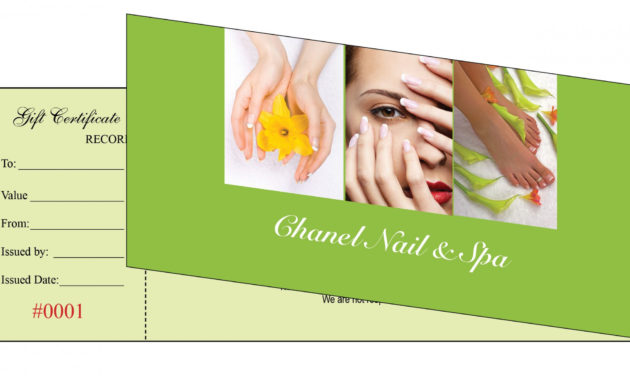 Nail Salon Gift Certificate Template In 2020 | Gift Inside Fresh Salon Gift Certificate Template